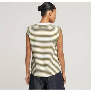Stripe Boxy Top - Multi color - Women