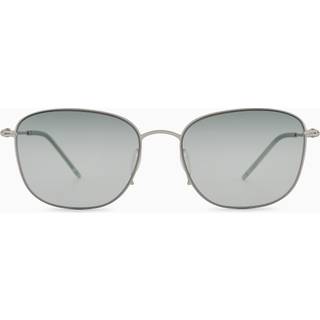Giorgio Armani Mand AR6168 30457Z Solbriller Metal Sølv Grå Pillow Normal Skygge - Sølv