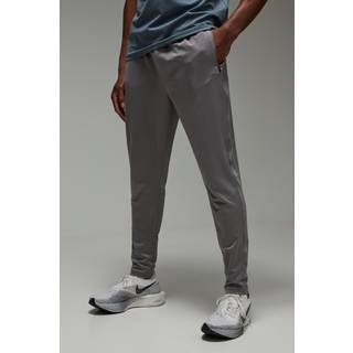 Mens Grey Man Active Performance Tapered Stretch Jogger