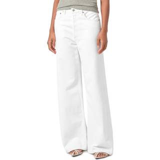 Agolde Dame high-rise wide-leg jeans - white - S