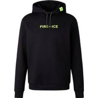 FIRE + ICE Herren Hoodie schwarz unifarben
