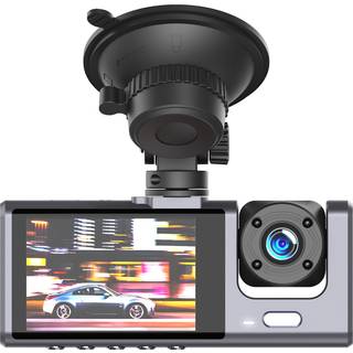 XO dash Dual bilkamera Fuld HD - Kamera til front og bag - Sort