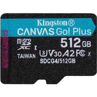 KINGSTON 512GB microSDXC Canvas Go Plus Gen4 200R A2 U3 Single Pack w/o ADP
