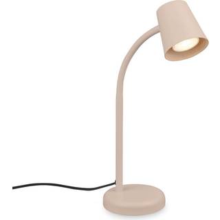 Bordlampe Skriva, beige, metal, GU10, 38 cm, drejelig