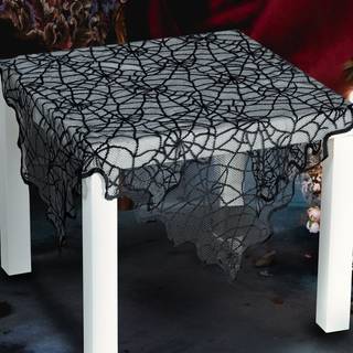 Sort spindelvæv dug