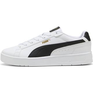 PUMA Court Classico Sneakers Unisex, Shoes, White/Black/Gold, 42.5