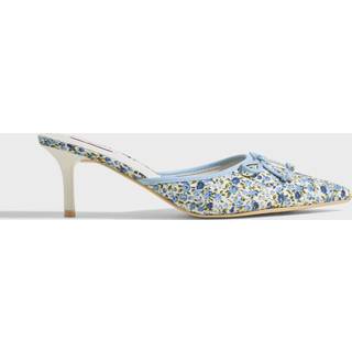 Nelly - Mønstret - Printed Pointy Bow Mule - 41