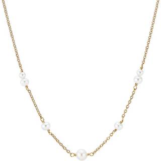 Lund Copenhagen halskæde i 8 kt guld med perler