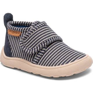 Bisgaard Hjemmesko Navy Canvas Med Striber - Str. 25