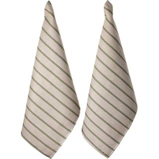 Axlings Linåker Viskestykke 50x70 Cm 2-pak t - Viskestykker Hør Grøn - 2023-16