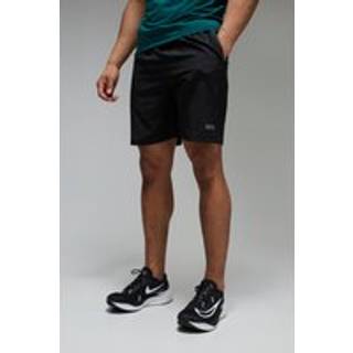 Mens Black Man Active Regular Fit Stretch Woven 7inch Short