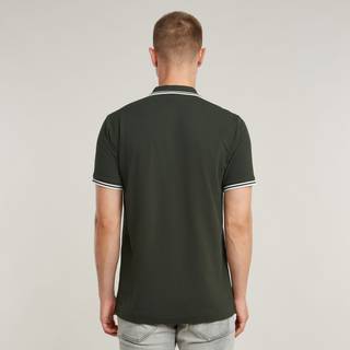 Dunda Slim Stripe Polo - Grey - Men