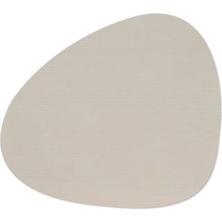 LIND DNA Corduroy dækkeserviet curve L Oyster White