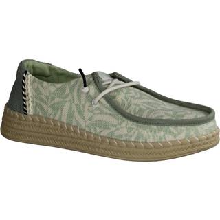 HeyDude Women's Wendy Espadrille Retro Palm Sneaker Damer størrelse 42 farve beige