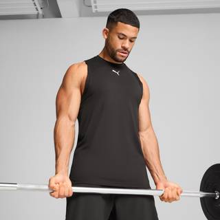 Men&#39;s Puma CLOUDSPUN Soft Breathable Tank, Black, Size L, Performance - Black - L