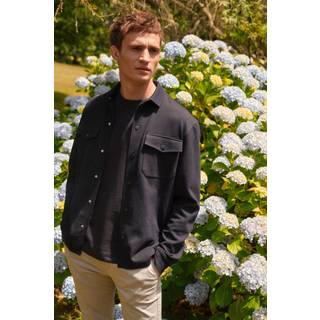 Next Navy Blue Popper Shacket