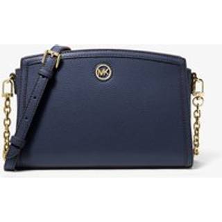 MK Chantal Large Pebbled Leather Crossbody Bag - Blue - Michael Kors - ONE SIZE