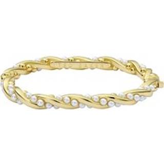 Ted Baker Gold Tilaa Twisted Pearl Cuff Bracelet - Gold - 6cm