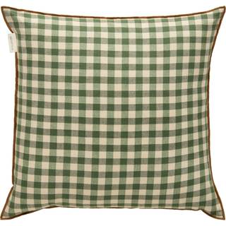 Decotique Outline Check Pude 50x50 Cm - Pyntepuder & Betræk Bomuld Grøn - 398092