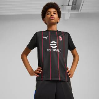 PUMA AC Milan Pre-match Jersey Youth, Clothing, Black/Red, 9-10Y - Red - 9-10Y