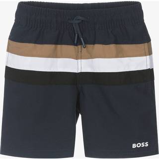 BOSS BOSS Blue Colour Block Stripe Swim Shorts