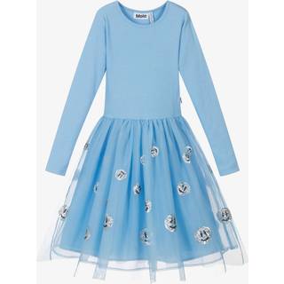 Molo Cyrus Long-Sleeved Dress Day Sky 110/116 cm  Blå  110/116 cm  kvinde
