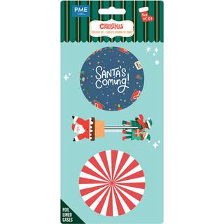 Santa's Coming To Town Cupcake Sæt - 24 sæt, PME