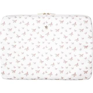 DARK Velvet Mac Cover Off White Butterfly Pattern