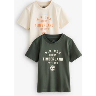 Timberland Timberland Green Logo T-Shirts 2 Pack