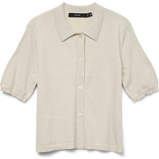 Vmhappyshine Strikket Poloshirt