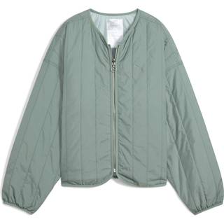 Women&#39;s Puma Relaxed Reversible Liner Jacket, Green, Size L, Clothing - Green Moon - L