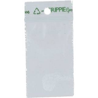 Green miljøvenlig lynlåspose uden skrivefelt 40x60mm 50my, 1000 stk