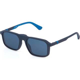 Police UK143 BEYOND JR 3 Børn With Clip-On 7FSP 50 Solbriller Børn Blue - Matte Denim Blue - 50mm