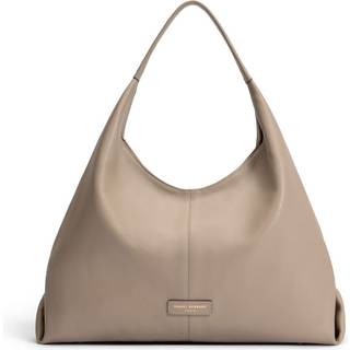 Isabel Bernard Honoré Grace taupe calfskin leather shoulder bag IB25093-078