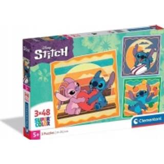 Clementoni Disney Stitch puslespil – 3 x 48 brikker