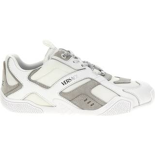 Versace Galaxia suede-trimmed leather sneakers - white - EU 37.5
