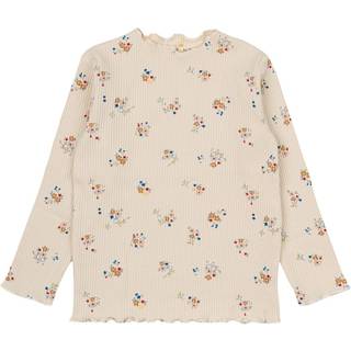 The New Siblings GOTS Naya Rib T-shirt White Swan 104cm  Creme  104 cm  kvinde