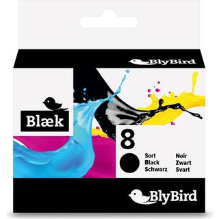 3 x BlyBird CLI-8BK 0620B001 Sort Blækpatron, 425 sider