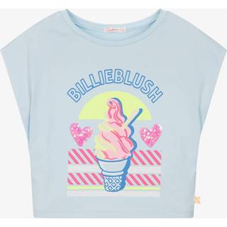 Billieblush Billieblush Blue Logo Ice Cream Graphic Short Sleeve T-Shirt