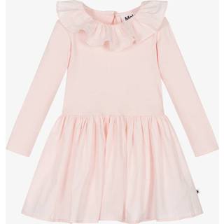 Molo Crystala Long-Sleeved Dress Charlotte Pink 104cm  Lyserød  104 cm  kvinde