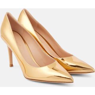 Gianvito Rossi Gianvito 85 metallic leather pumps - gold - EU 37.5