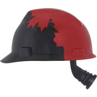 MSA 10082233 Freedom Series V-Gard Cap Style Safety Hard Hat med FAS-Trac III Ratchet Suspension | Polyethylenskal selvjusterende kronestropper -