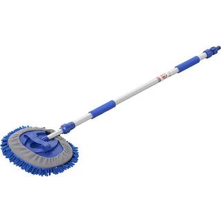 Vaskebørste med chenillemikrofiber - Teleskoptisk op til 165 cm - Blå universal