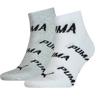 Puma 2-pak BWT Quarter Sock - White/Grey - Str 39/42