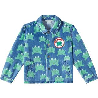 Stella McCartney Kids Printed denim jacket - blue - Y 10