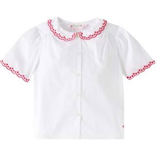 Bonpoint Ezzie cotton shirt - white - Y 6