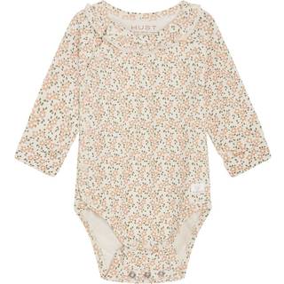 Hust&Claire GOTS Bing Blomstret Wrap Body Oat Milk 74 cm  Creme  74 cm  kvinde