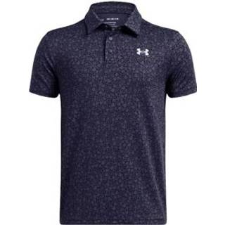 Under Armour Playoff Printed Boys' Polo Midnight Navy / Halo Gray YLG (149 - 160 cm)