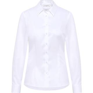 Satin Shirt Blouse in white plain