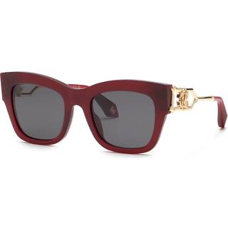 Roberto Cavalli Kvinde SRC130 06PJ Solbriller Acetat Violet Røg Firkantet Normal